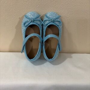 Otter momo sparkle Charming Blue Glitter Kids Dress Shoes